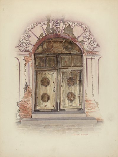 Kapı ve Duvar Resmi, c. 1941. by Juanita Donahoo