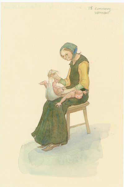 Bilge bir kadın olarak da bilinen bir ortaçağ kurnaz kadın, 2004. by Judith Dobie