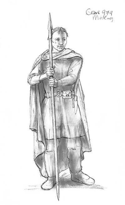 Anglo-Sakson adam, c5.-10. yüzyıl, c1990-2010 by Judith Dobie