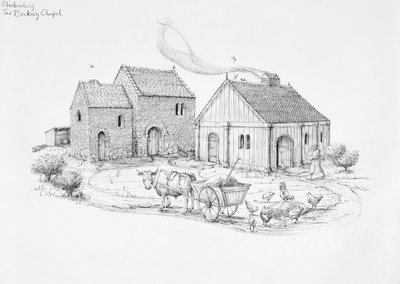 Beckery Şapeli, Glastonbury, c5.-6. yüzyıl, 1990-2010 by Judith Dobie