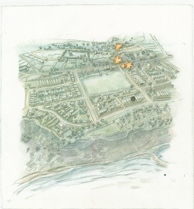 Alman deniz bombardımanı Scarborough, Kuzey Yorkshire, 1914 2014. by Judith Dobie