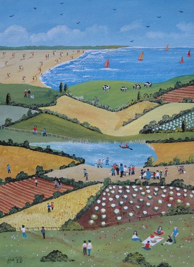 Alan Gezisi, 2010 (Kağıt üzerinde guaj boya) by Judy Joel