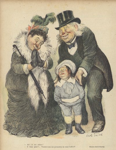 Le Rire için İllüstrasyon by Jules Abel Faivre