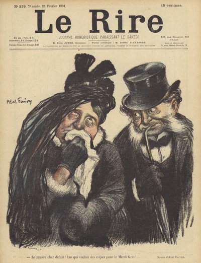 Le Rire için İllüstrasyon by Jules Abel Faivre