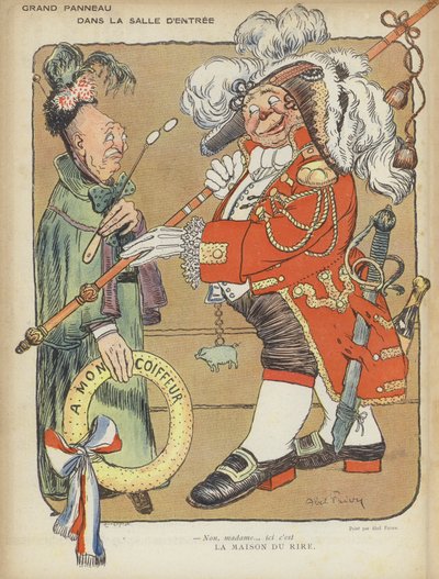 Le Rire için İllüstrasyon by Jules Abel Faivre