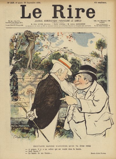 Le Rire için İllüstrasyon by Jules Abel Faivre