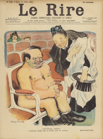 Le Rire için İllüstrasyon by Jules Abel Faivre