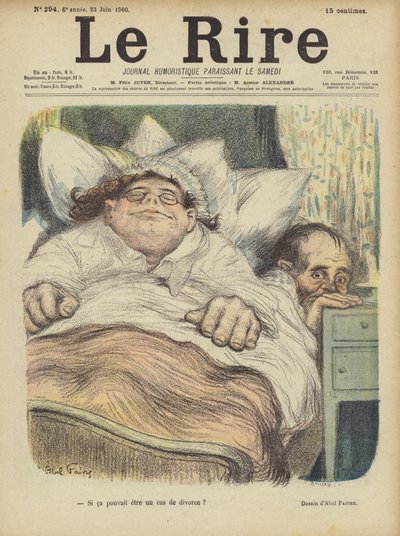 Le Rire için İllüstrasyon by Jules Abel Faivre