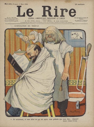 Le Rire için İllüstrasyon by Jules Abel Faivre