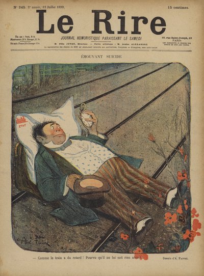 Le Rire için İllüstrasyon by Jules Abel Faivre