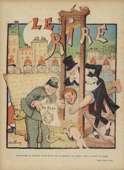 Le Rire için İllüstrasyon by Jules Abel Faivre