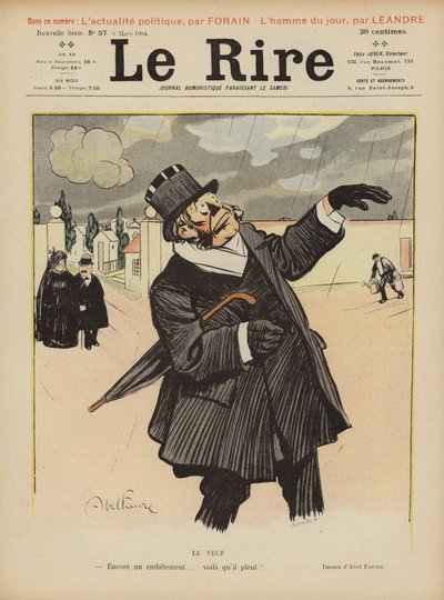 Le Rire için İllüstrasyon by Jules Abel Faivre