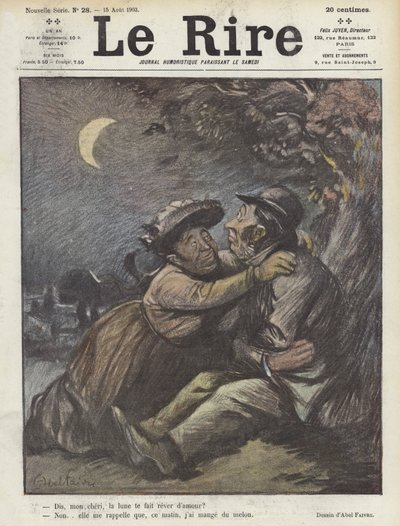 Le Rire için İllüstrasyon by Jules Abel Faivre