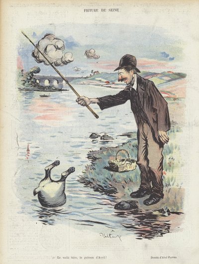 Le Rire için İllüstrasyon by Jules Abel Faivre