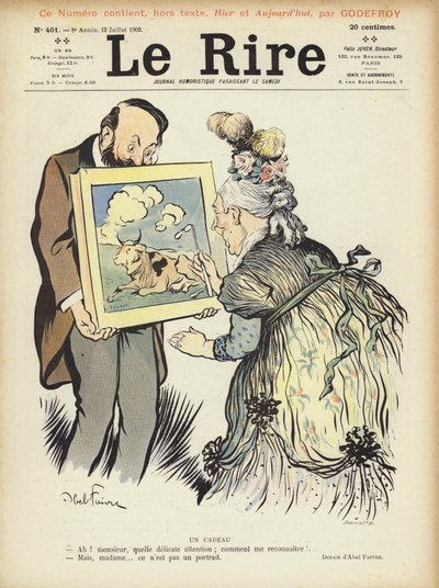 Le Rire için İllüstrasyon by Jules Abel Faivre