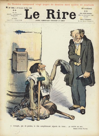 Le Rire için İllüstrasyon by Jules Abel Faivre