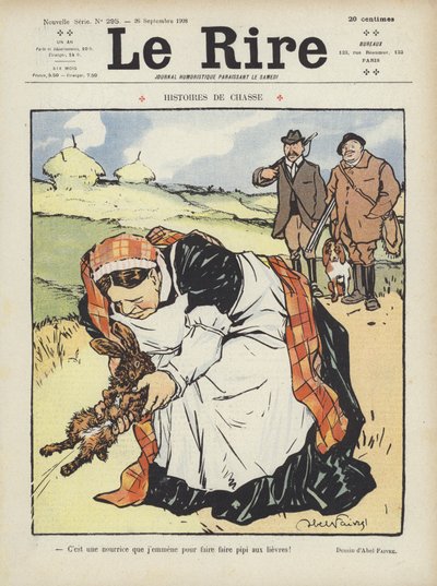Le Rire için İllüstrasyon by Jules Abel Faivre