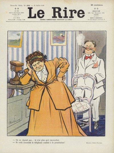 Le Rire için İllüstrasyon by Jules Abel Faivre