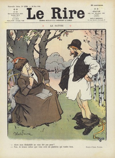 Le Rire için İllüstrasyon by Jules Abel Faivre