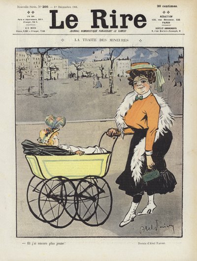 Le Rire için İllüstrasyon by Jules Abel Faivre