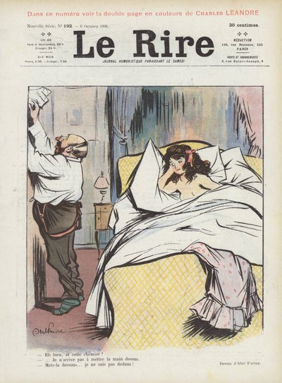 Le Rire için İllüstrasyon by Jules Abel Faivre