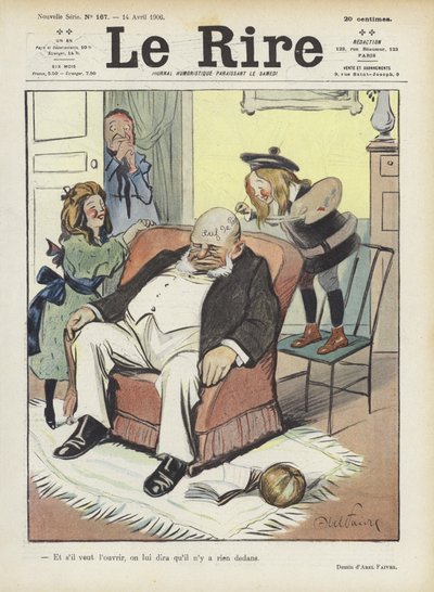 Le Rire için İllüstrasyon by Jules Abel Faivre