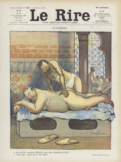 Le Rire için İllüstrasyon by Jules Abel Faivre