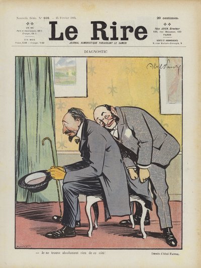 Le Rire için İllüstrasyon by Jules Abel Faivre