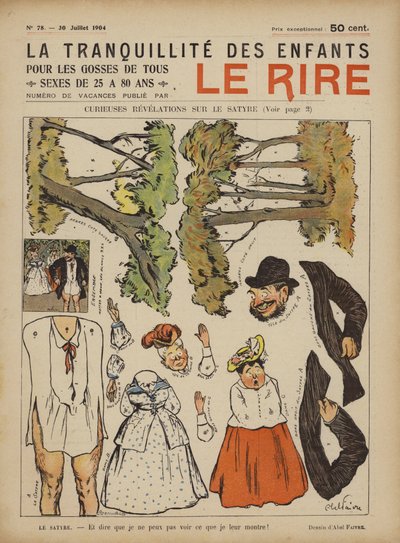 Le Rire için İllüstrasyon by Jules Abel Faivre
