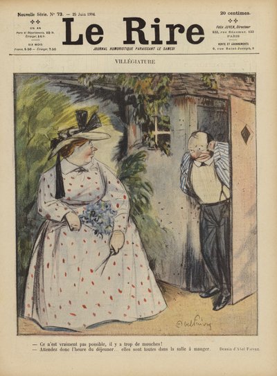 Le Rire için İllüstrasyon by Jules Abel Faivre