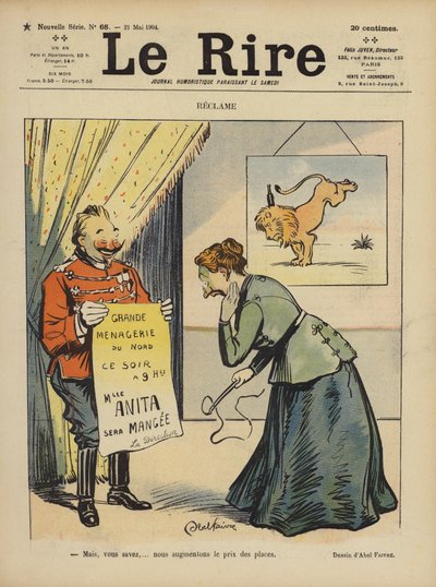 Le Rire için İllüstrasyon by Jules Abel Faivre
