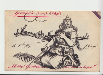 Kartpostal, Renklerde Hiciv by Jules Abel Faivre