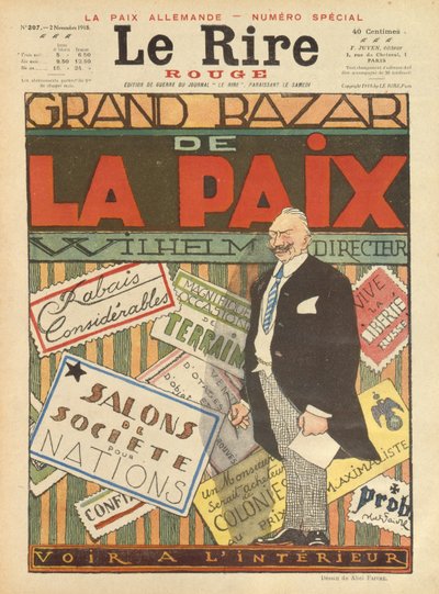 Büyük Barış Çarşısı. Le Rire'nin kapağı, 2 Kasım 1918 by Jules Abel Faivre