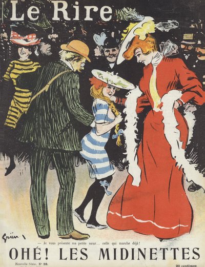 Le Rire için İllüstrasyon by Jules Alexandre Gruen or Grun