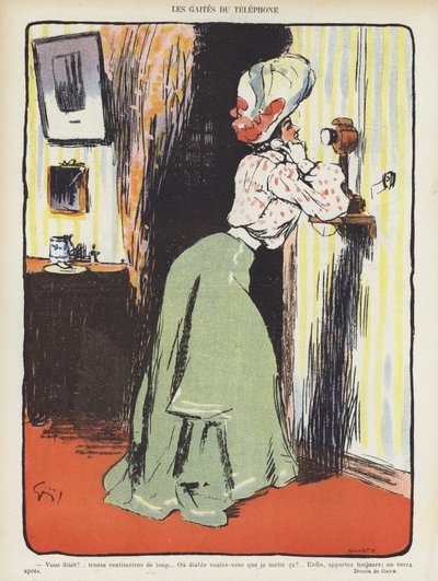 Le Rire için İllüstrasyon by Jules Alexandre Gruen or Grun