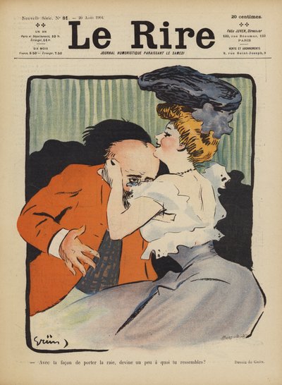 Le Rire için İllüstrasyon by Jules Alexandre Gruen or Grun