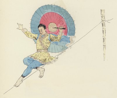 Yüksek telli sanatçı (renkli lito) by Jules Arsene (after) Garnier