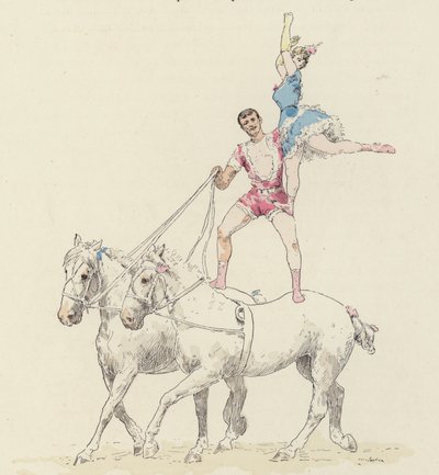 At hareketi (renkli taş) by Jules Arsene (after) Garnier