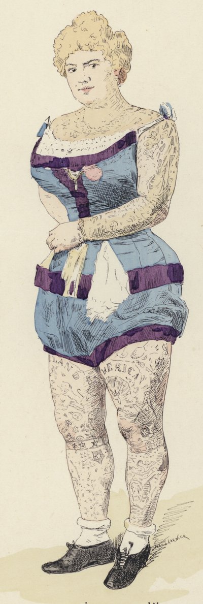 Dövmeler (renkli taş) by Jules Arsene (after) Garnier