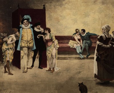 Gargantua fahişelerle birlikte. Gargantua. Jules Garnier tarafından çizilmiştir. "Rabelais ve Jules Garnier