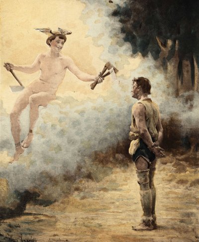 Mercure (Hermes), Chinon yakınlarındaki Gravot köyünden bir oduncu olan Couillatris