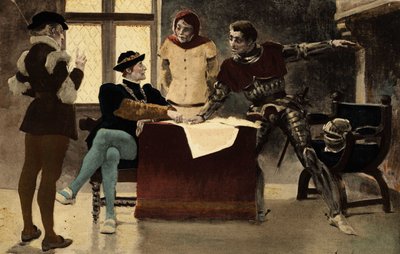 Yaşlı Echephron (sağdan 2.) Lerne Kralı Picrochole