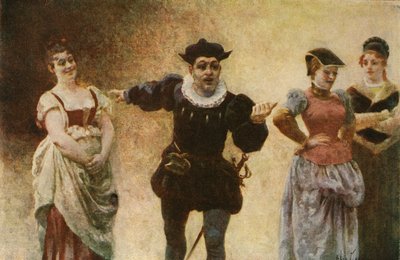 Panurge, kadınların artık boyun örtüsü takmamasını istiyor. Pantagruel. Jules Garnier