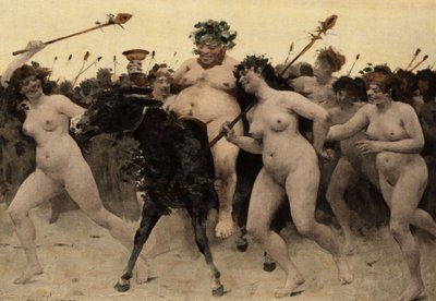 Baküs (Dyonisos, Bacco) ile Kızılderililer arasındaki savaş sırasında Baküs