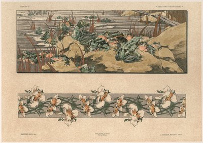 Toads and flowers, plate 47 from 