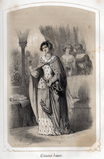 14. yüzyılda yaşamış olan Toulouse hanımı Clemence Isaure