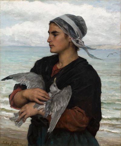 Yaralı Martı by Jules Breton