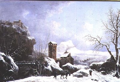 Kış manzarası by Jules Cesar Denis van Loo