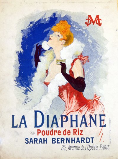 "" La Diaphane: Pirinç Tozu "" Henriette Rosine Bernard ve Sarah Bernhardt