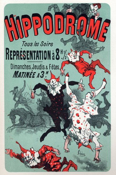 Sanat. Eğlence. Palyaçolar. Sirk Hipodromu, Paris